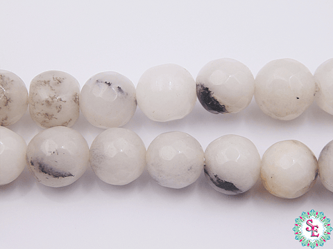 PIEDRA NATURAL FACETADA 10MM TURMALINA BLANCA