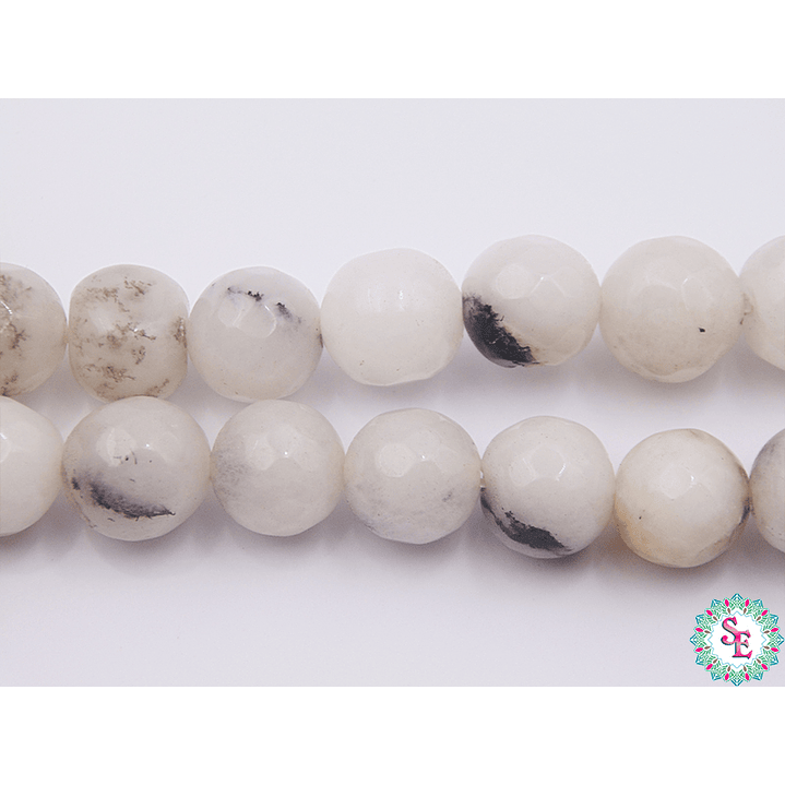 PIEDRA NATURAL FACETADA 10MM TURMALINA BLANCA 1