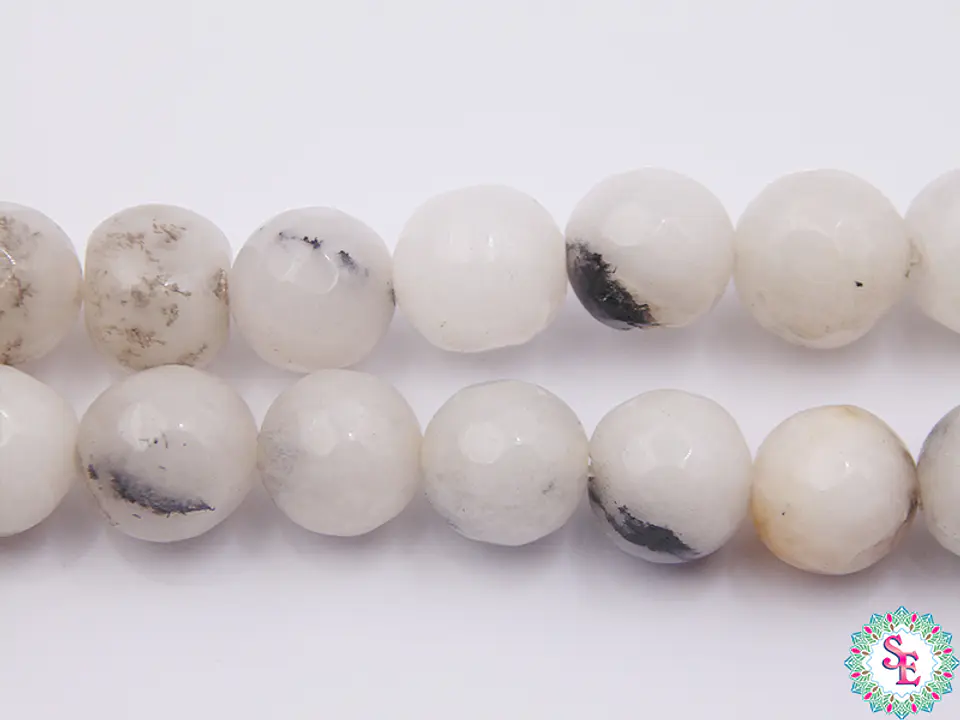 PIEDRA NATURAL FACETADA 10MM TURMALINA BLANCA 1