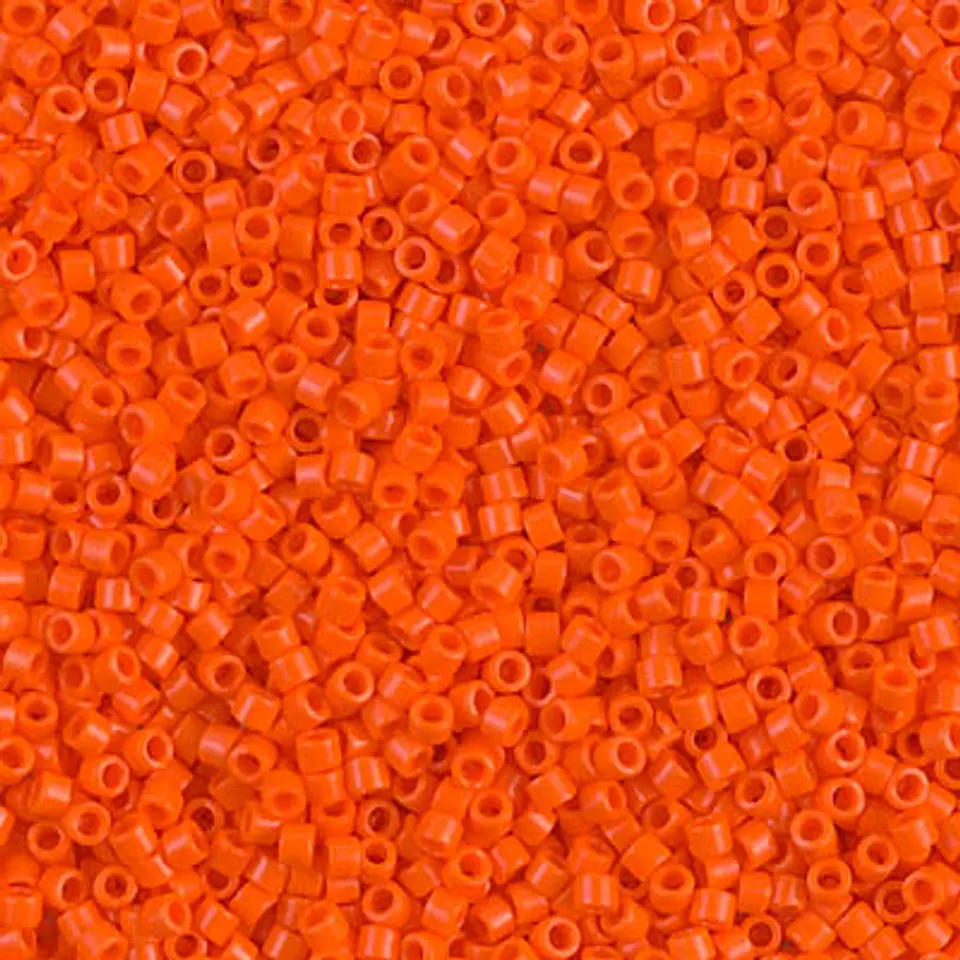MIYUKI DELICA 11/0 OPAQUE ORANGE DB0722 X 10 GRAMOS  1