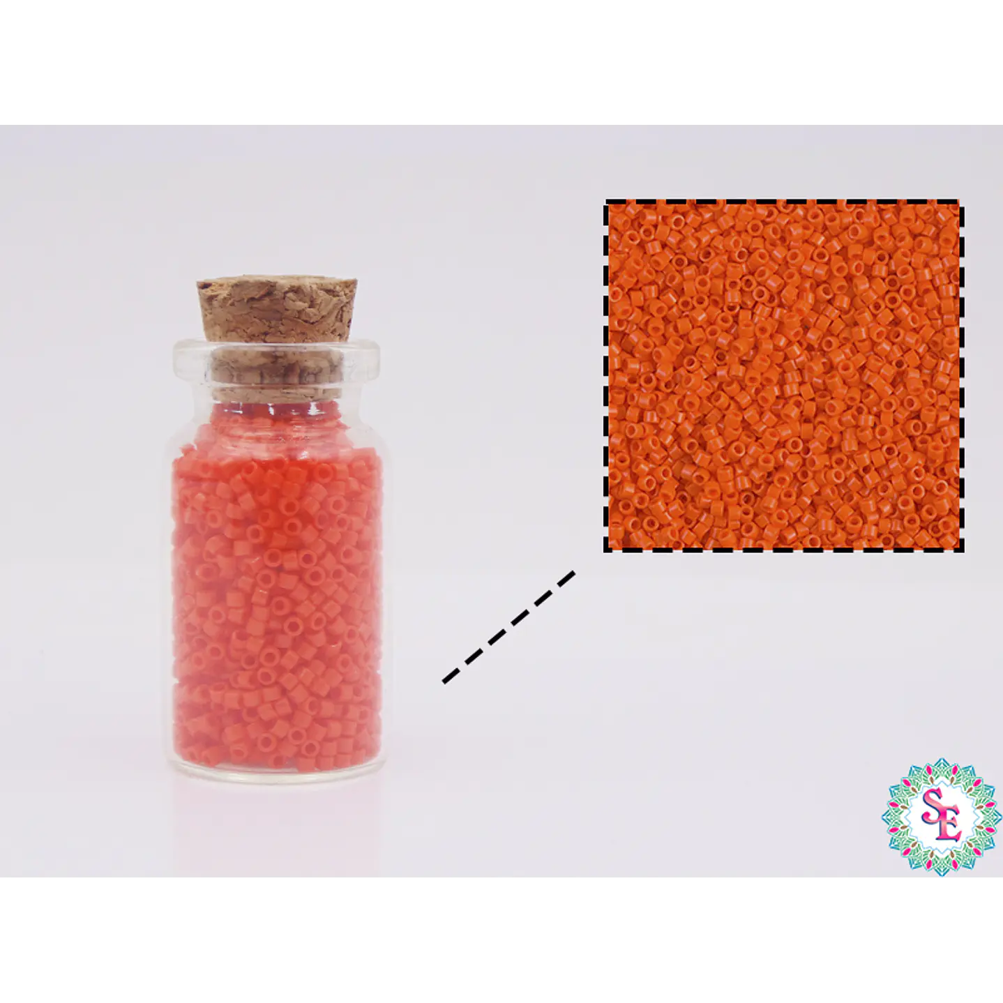 MIYUKI DELICA 11/0 OPAQUE ORANGE DB0722 X 10 GRAMOS  2