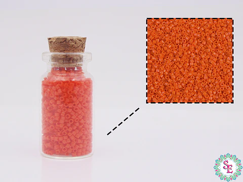 MIYUKI DELICA 11/0 OPAQUE ORANGE DB0722 X 10 GRAMOS 