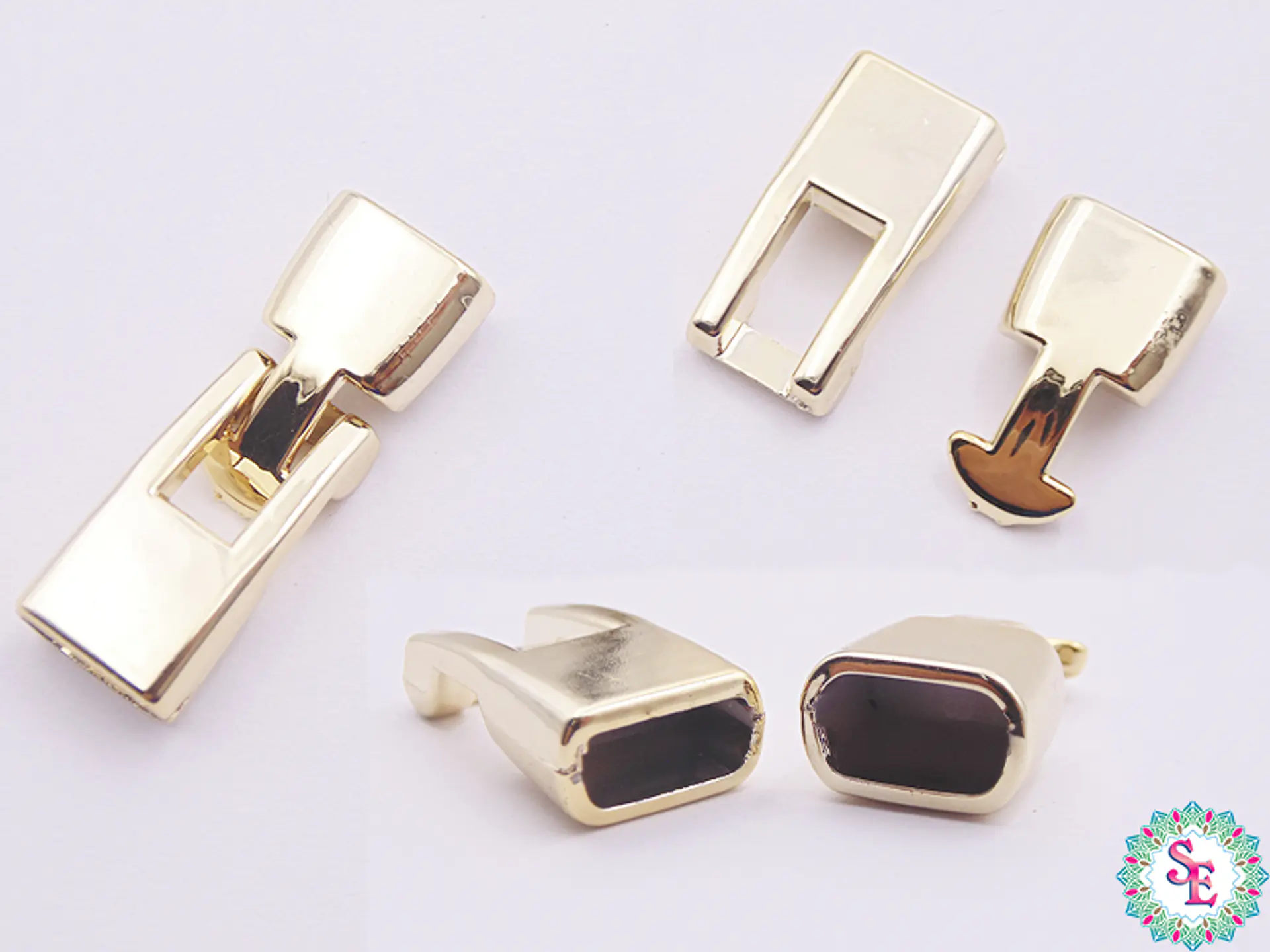 PLASTIMETAL DORADO ENCHAPE FINO BROCHE 10*5MM X 10 UND  1