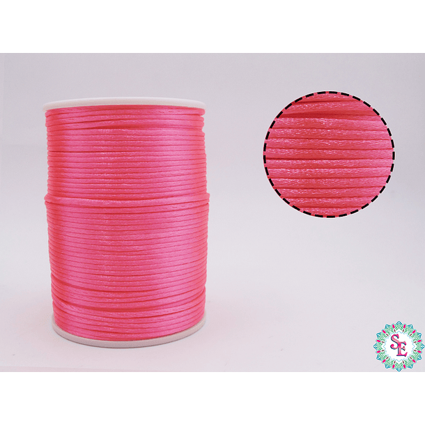 SILK CORD 2MM STRONG PINK ROLL*144YARDS