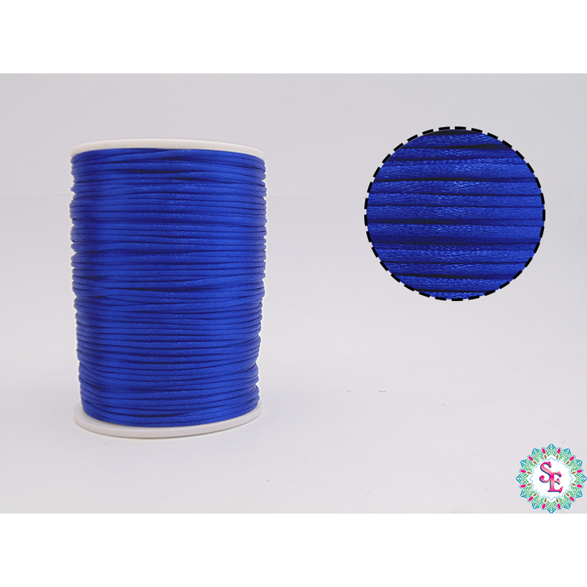SILK CORD 2MM KING BLUE ROLL*144YARDS