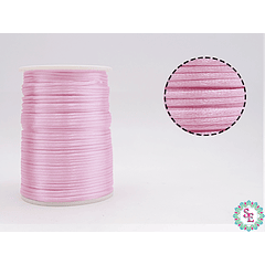 SILK CORD 2MM LIGHT PINK ROLL*144YARDS