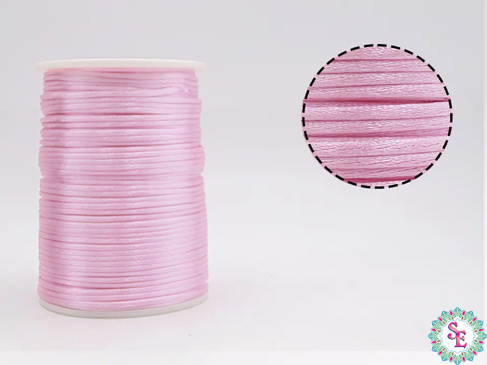 CORDON SEDA 2MM ROSADO CLARO ROLLO*144YARDS  1