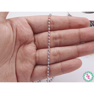 ACERO PLATEADO CADENA PUNTO 2.4