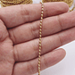  ACERO DORADO  CADENA PUNTICO 2MM - Miniatura 2