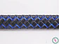 CUERO DE VACA TRENZADO 12*6MM NEGRO AZUL X 50CM - Miniatura 2