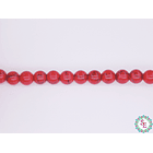 RED ROUND FOSSIL # 6MM STRIP*70PC 1