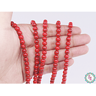 RED ROUND FOSSIL # 6MM STRIP*70PC 2