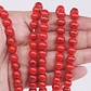 RED ROUND FOSSIL # 8MM STRING*50PC - thumbnail 2