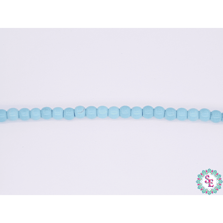 FOSIL REDONDO TURQUEZA # 4MM TIRA*100PC  1