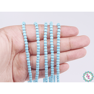 FOSIL REDONDO TURQUEZA # 4MM TIRA*100PC 