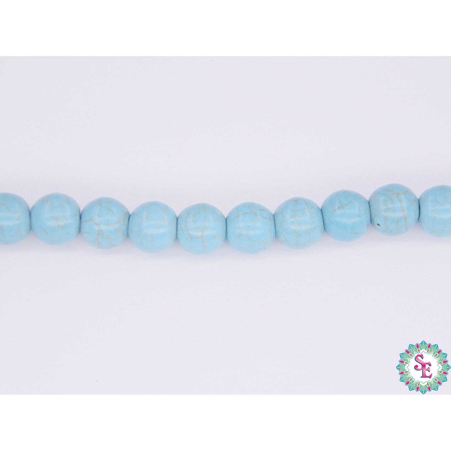 FOSIL REDONDO TURQUEZA  # 8MM TIRA*50PC 1