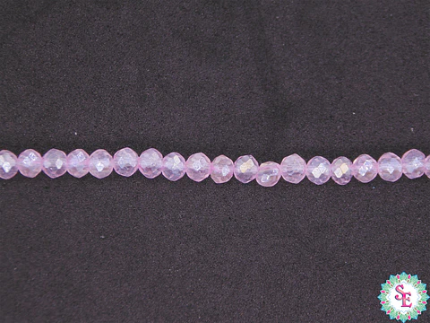CRISTAL MURANO ROSADO TRANSPARENTE AB # 4MM