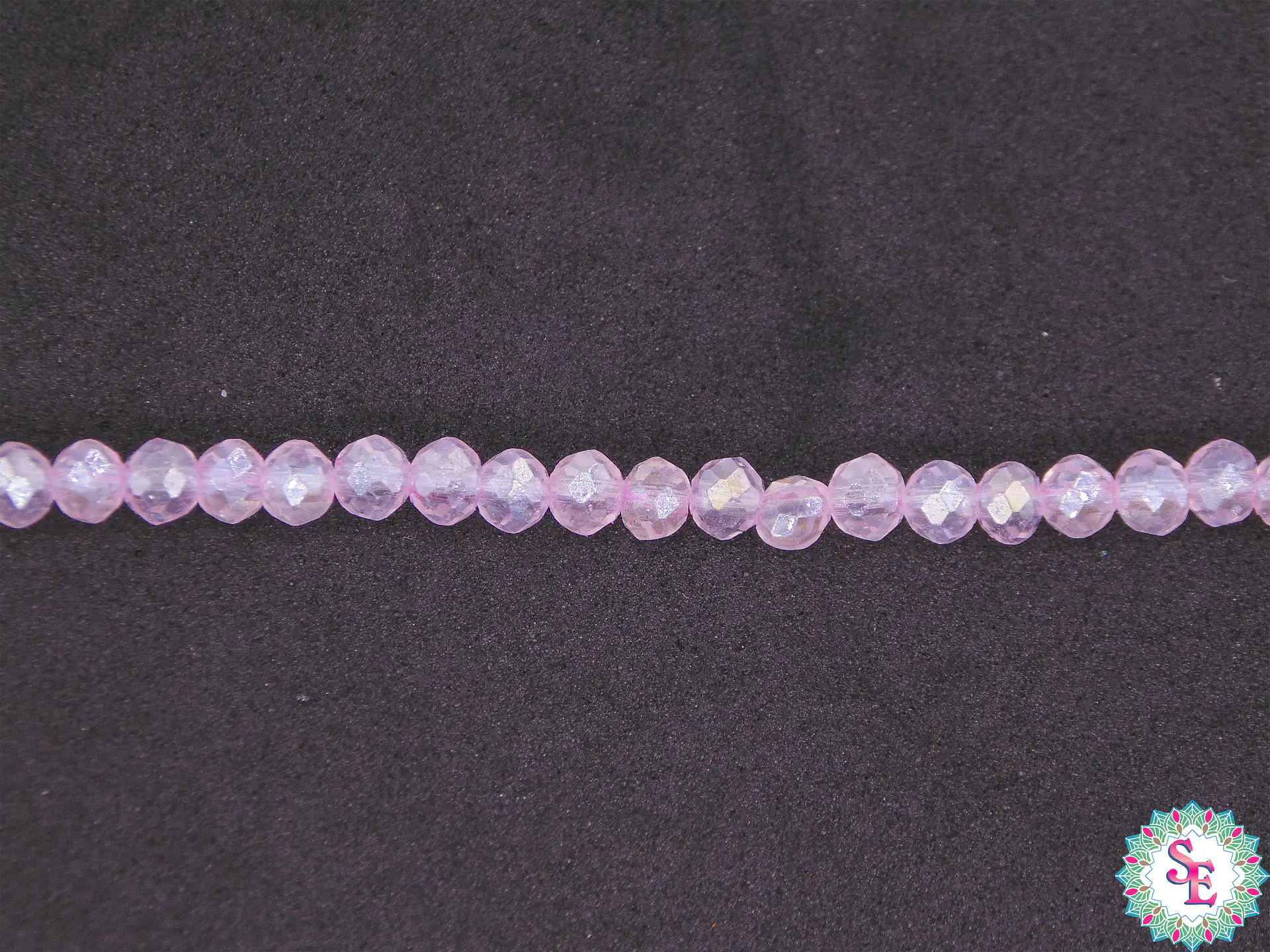 CRISTAL MURANO ROSADO TRANSPARENTE AB # 4MM 1