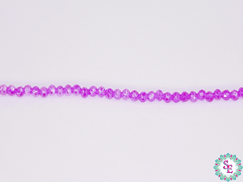 CRISTAL MURANO # 2MM FUCSIA AB TRASPARENTE