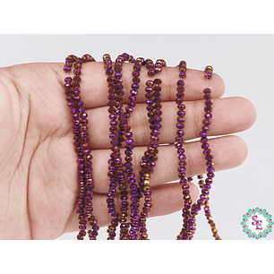 CRISTAL MURANO # 3MM MORADO ELECTRICO