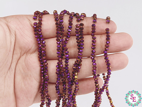 CRISTAL MURANO # 3MM MORADO ELECTRICO