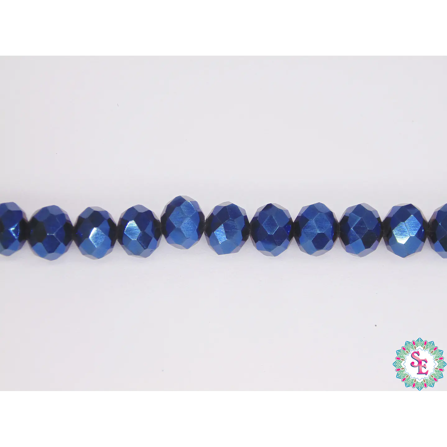 CRISTAL MURANO # 8MM AZUL  ELECTRICO 1