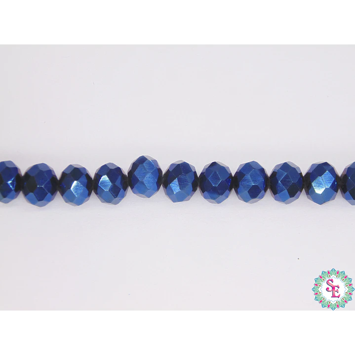 CRISTAL MURANO # 8MM AZUL  ELECTRICO 1