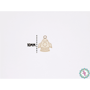 ORO GOLFI METALICO DIJE COHETE 10*8MM