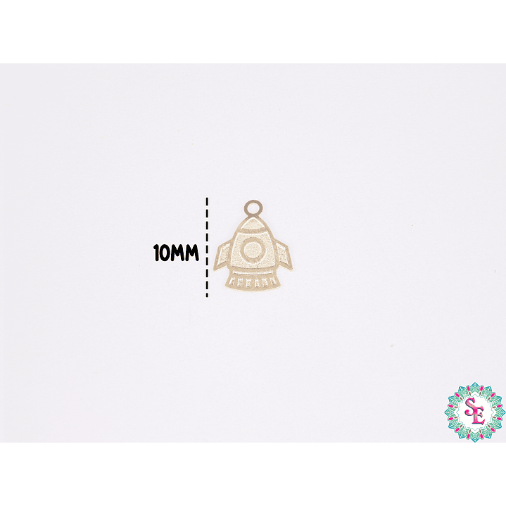 ORO GOLFI METALICO DIJE COHETE 10*8MM 2