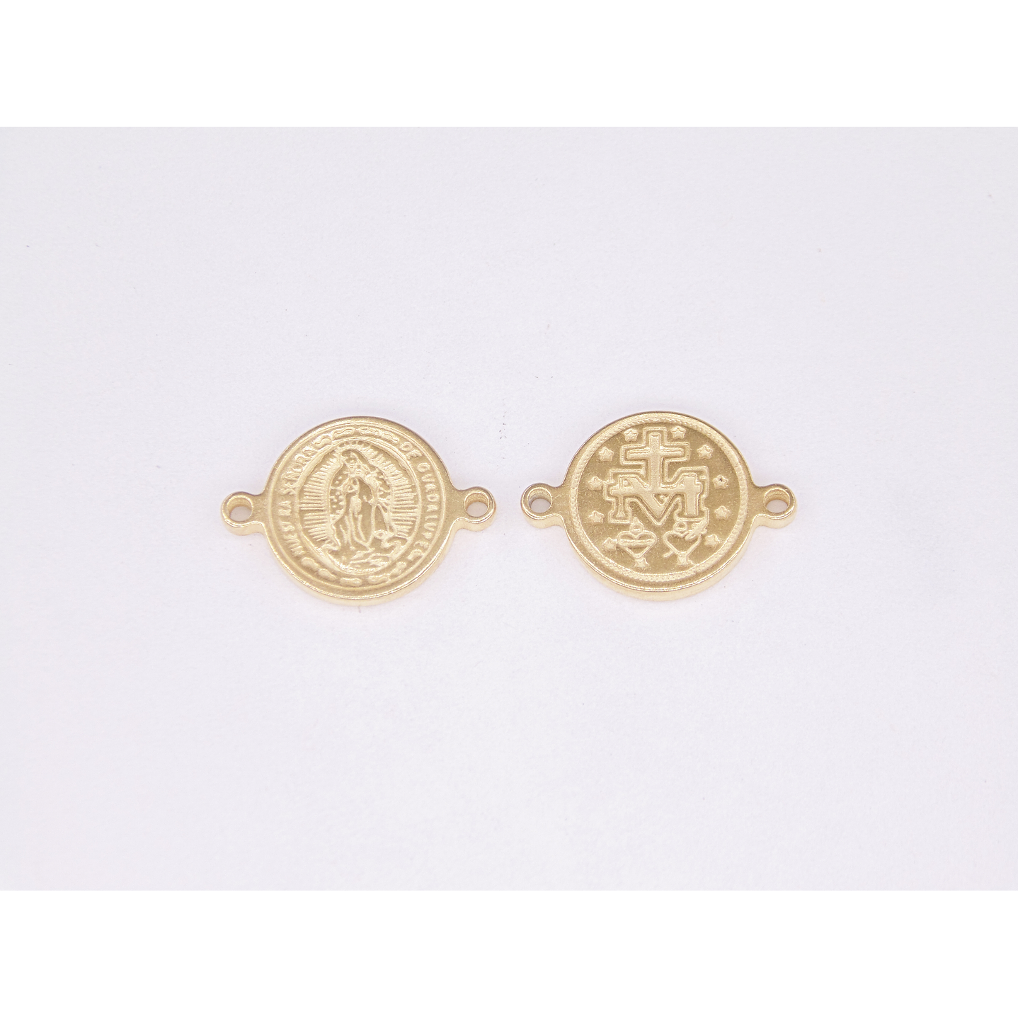 ACERO DORADO SEPARADOR VIRGEN GUADALUPE 10MM  1