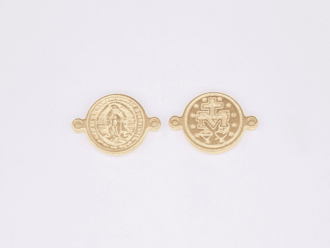 ACERO DORADO SEPARADOR VIRGEN GUADALUPE 10MM 