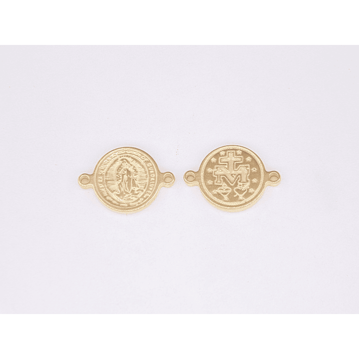 ACERO DORADO SEPARADOR VIRGEN GUADALUPE 10MM  1