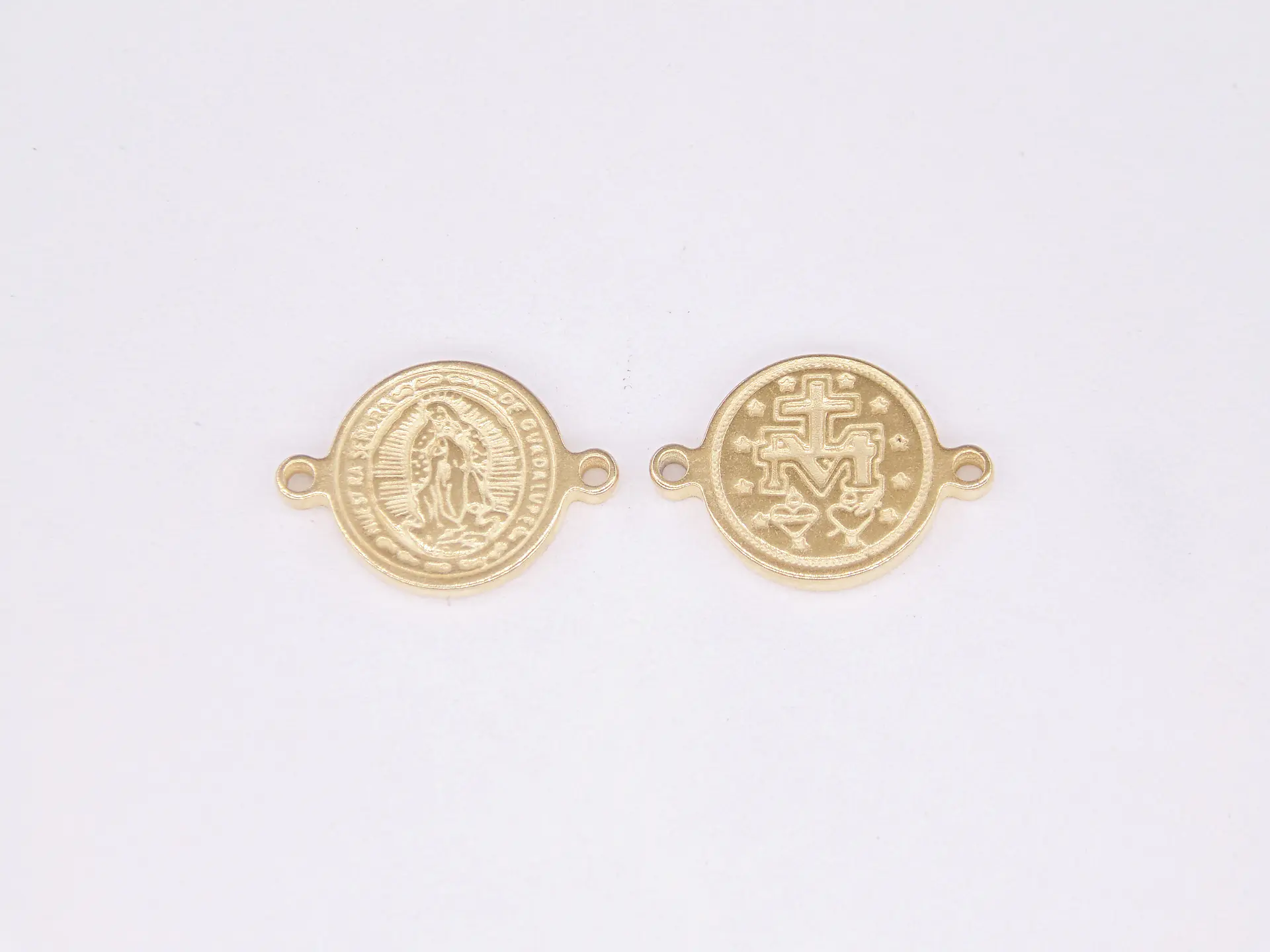 ACERO DORADO SEPARADOR VIRGEN GUADALUPE 10MM  1