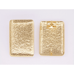 ACERO DORADO TOPO 127  RECTANGULO  25*17MM