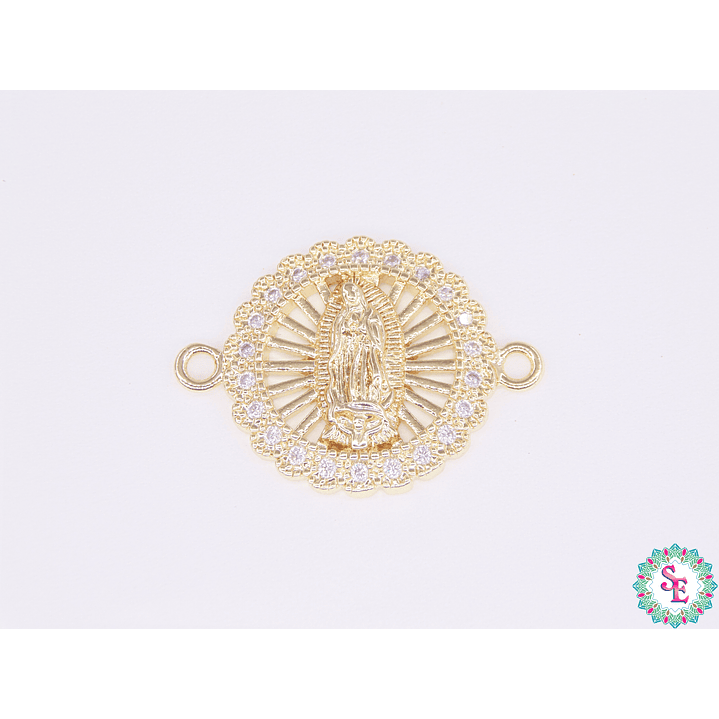 RODIO DORADO VIRGEN GUADALUPE 17M CIRCON BLANCO 1