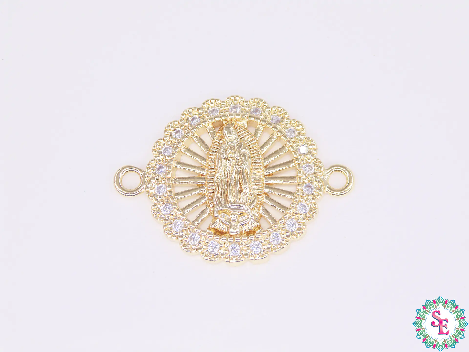 RODIO DORADO VIRGEN GUADALUPE 17M CIRCON BLANCO 1