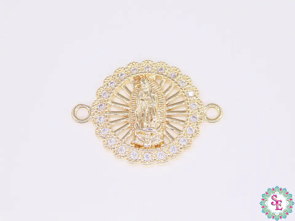 RODIO DORADO VIRGEN GUADALUPE 17M CIRCON BLANCO 1