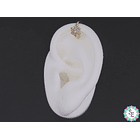 RODIO DORADO EARCUFF 12MM HEXAGONO CIRCON BLANCO 2