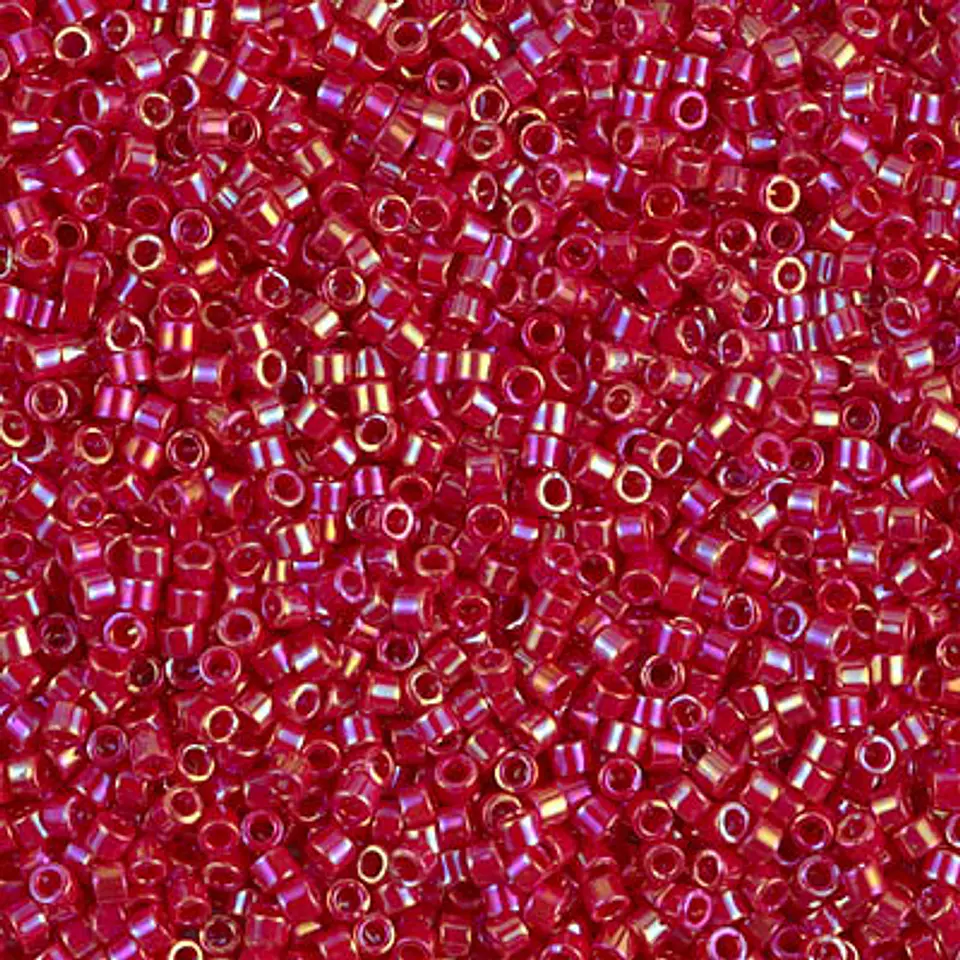 MIYUKI DELICA 11/0  OPAQUE RED AB DB0162 X 10 GRAMOS  1