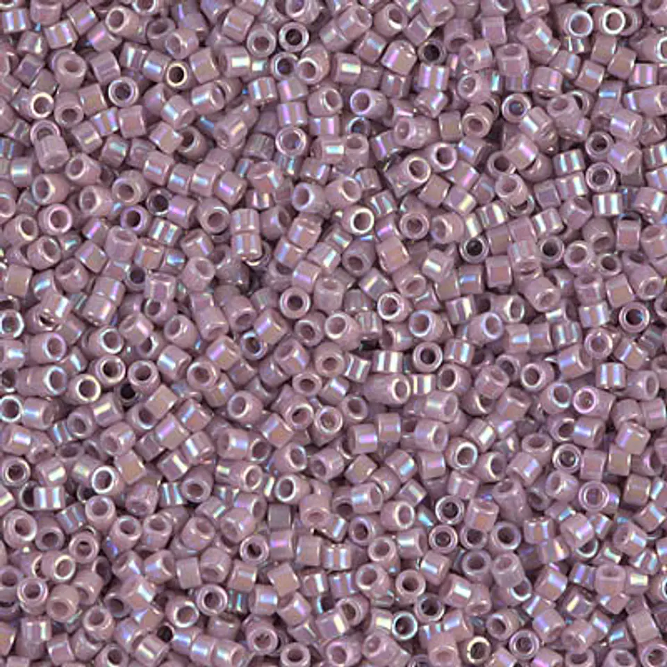 MIYUKI DELICA 11/0 OPAQUE MAUVE AB DB0158 X 10 GRAMS 1