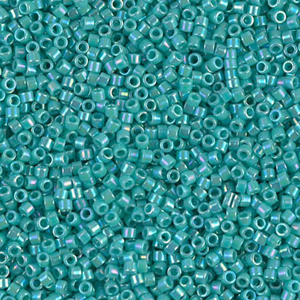 MIYUKI DELICA 11/0 OP TURQUOISE AB DB0165 X 10 GRAMOS  1
