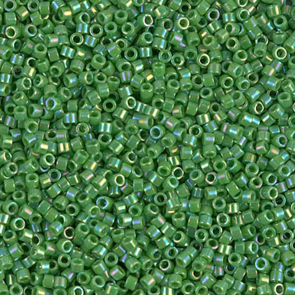 MIYUKI DELICA 11/0 OPAQUE GREEN AB DB0163 X 10 GRAMOS  1