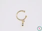 RODIO DORADO EARCUFF 12MM DIJE CIRCULO CIRCON BLANCO - thumbnail 2