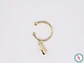 RODIO DORADO EARCUFF 12MM DIJE MANO HAMSA CIRCON BLANCO - Miniatura 2
