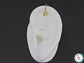 RODIO DORADO EARCUFF 12MM DIJE MANO HAMSA CIRCON BLANCO - Miniatura 1