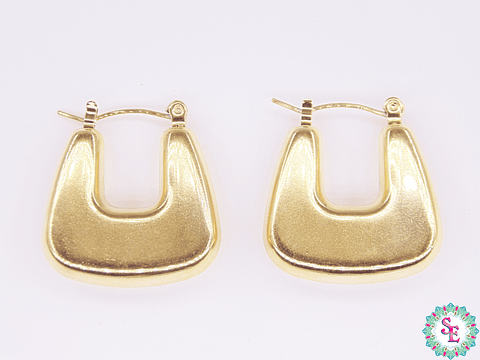 ACERO DORADO CANDONGA PLANA LISA CUADRADA 25MM 