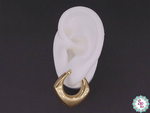 ACERO DORADO CANDONGA PLANA LISA HEXAGONO 30MM