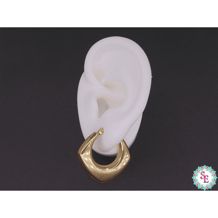 ACERO DORADO CANDONGA PLANA LISA HEXAGONO 30MM 2