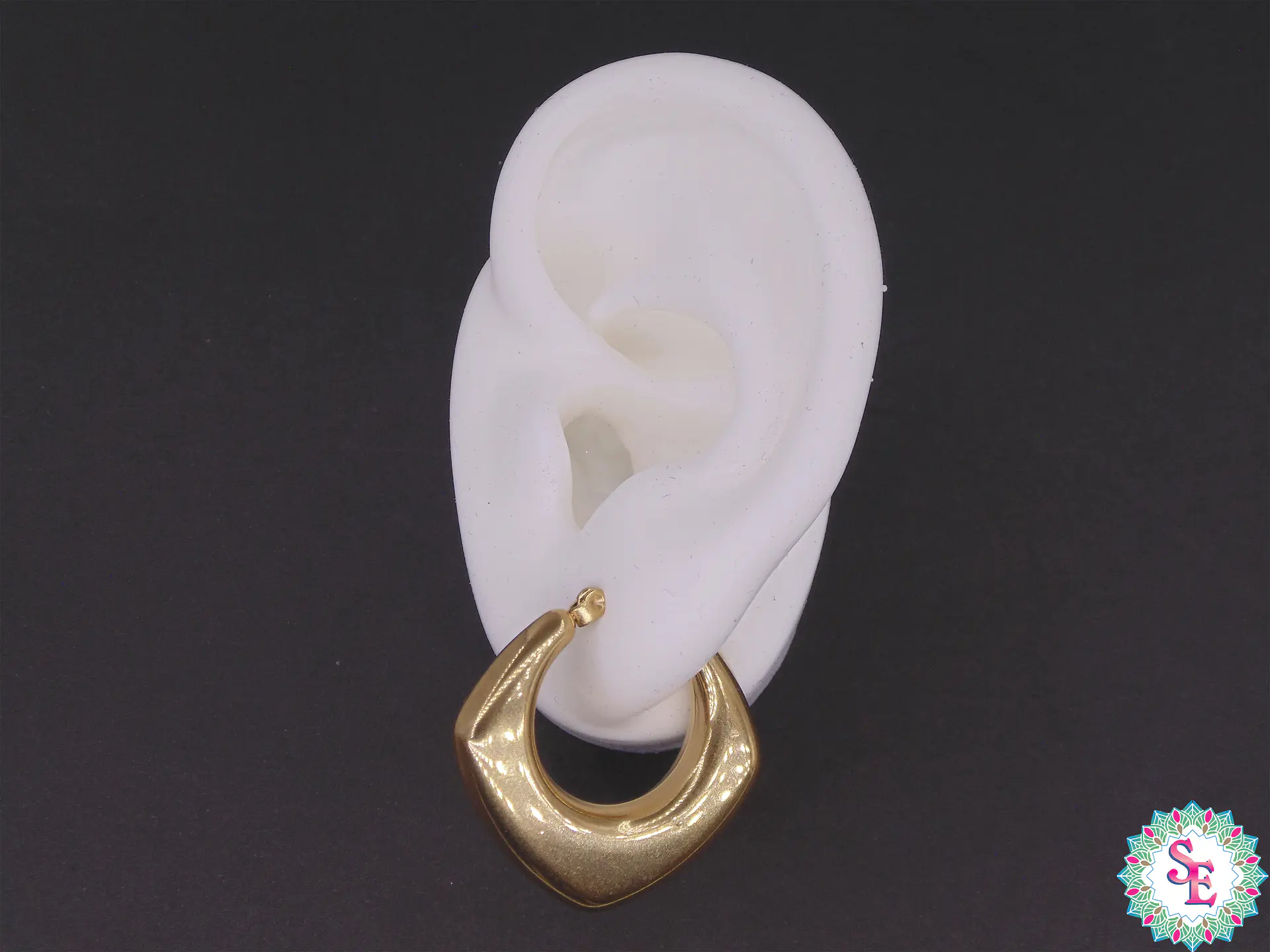 ACERO DORADO CANDONGA PLANA LISA HEXAGONO 30MM 2