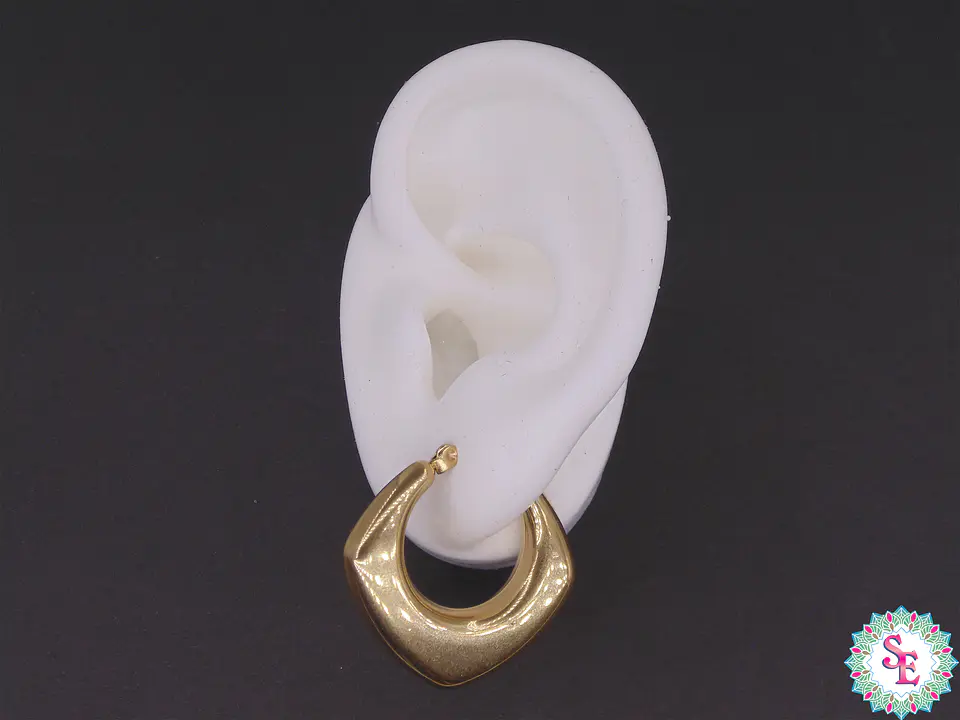 ACERO DORADO CANDONGA PLANA LISA HEXAGONO 30MM 2